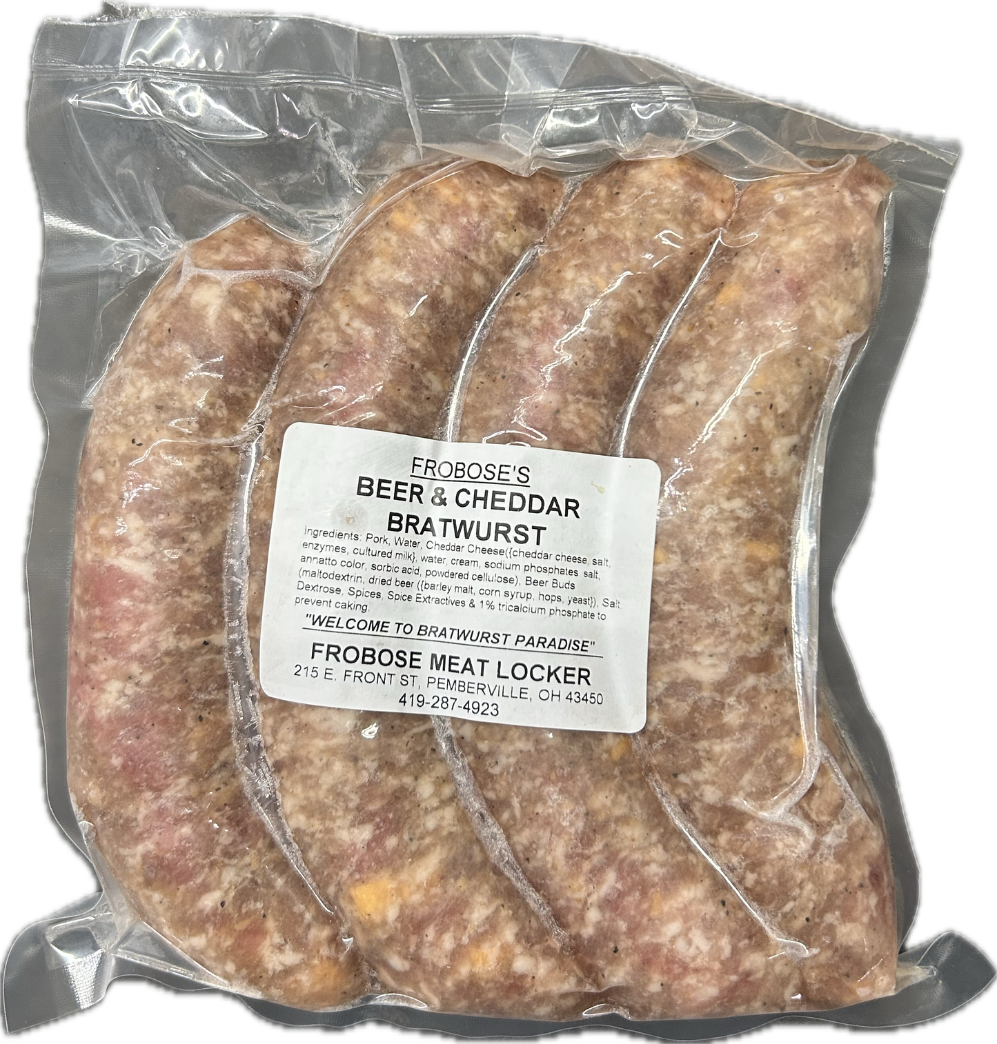Beer & Cheddar Bratwurst