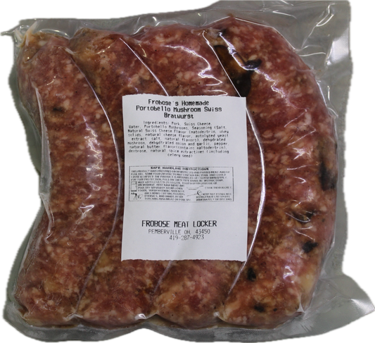 Portobello Mushroom Swiss Bratwurst