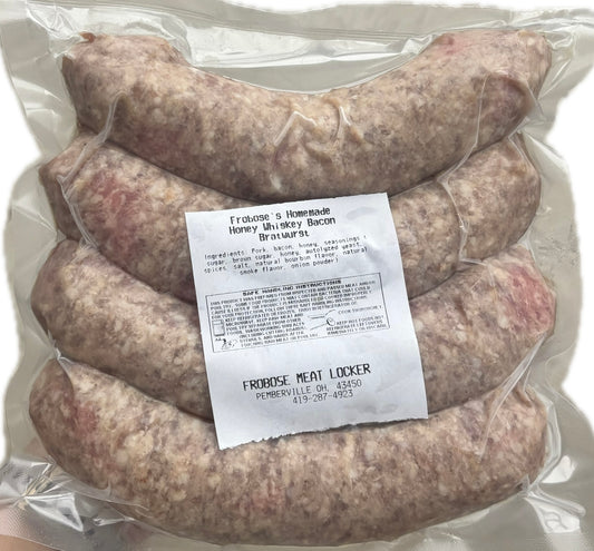 Honey Whiskey Bacon Bratwurst